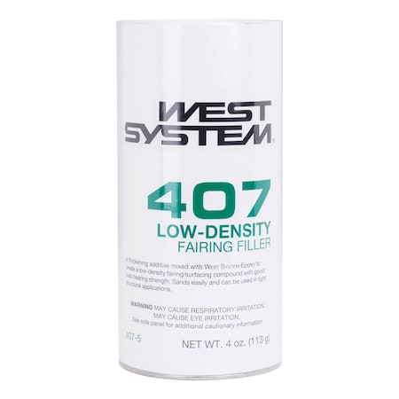 West System West System 407 Filler Medium Strength Microfibers Red / Brown Fairing Filler 4 oz 407-5